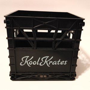 RETRO Kool Krates Media Storage for 12 BLACK CD Storage